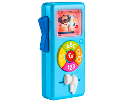 Baby Learning Toy Puppy's Music Player with Lights & Fine Motor Activities for Ages 6+ Months, Blue